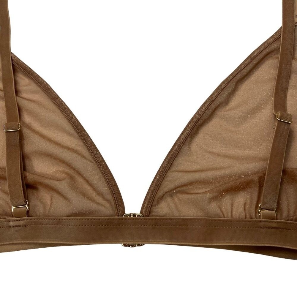 SKIMS Glissenette Triangle Bralette Sienna 3X - Picture 6 of 10